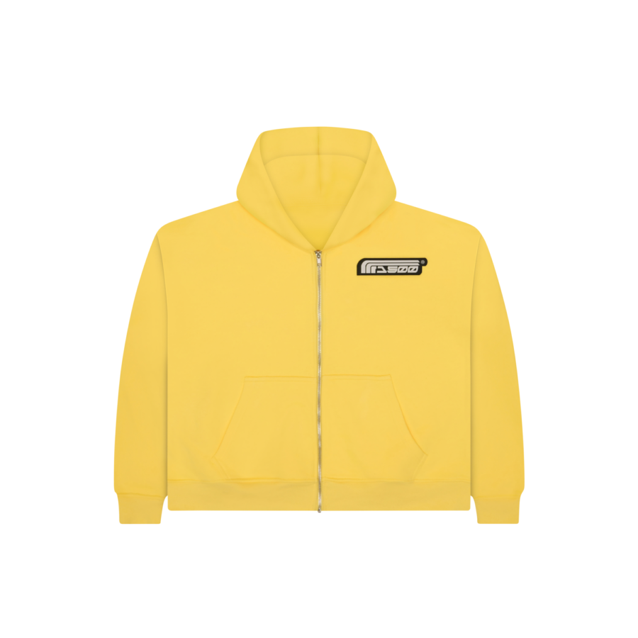 Yellow Zip-Up Hoodie
